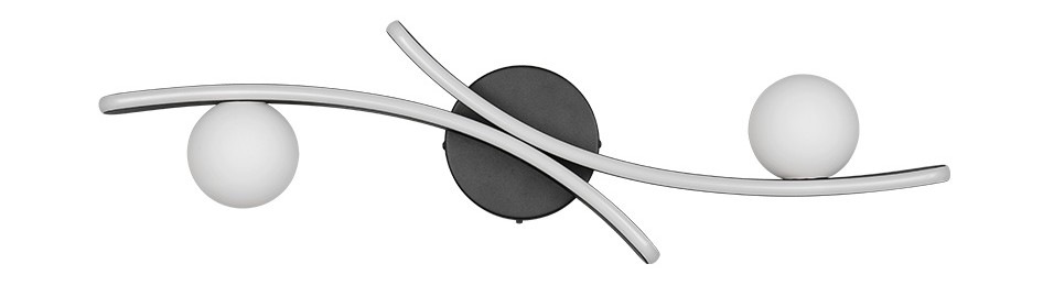 Stropní svítidlo TRIO 637910232 NAPOLI černé Stropní svítidlo TRIO 637910232 NAPOLI je opatřeno integrovanou LED technologií