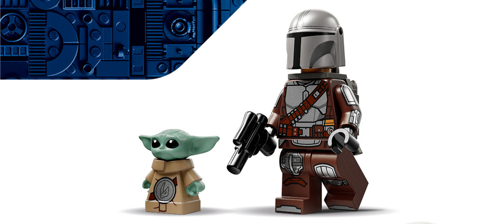 Stavebnice LEGO® Star Wars™ 75447 Razor Crest™ Akce začíná stisknutím spouště – Dva vystřelovače a E-Web Stormtroopera přidávají modelu další možnosti akčního hraní.