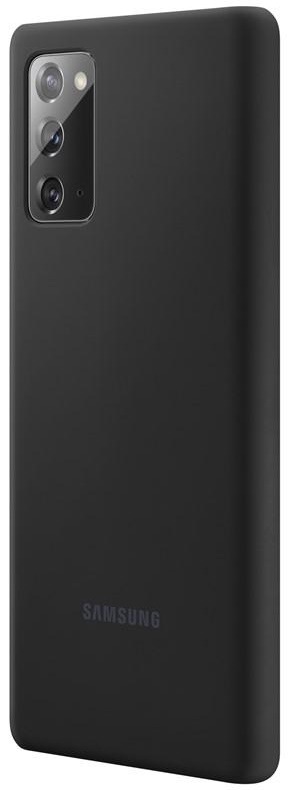 Kryt na mobil Samsung Silicone Cover na Galaxy Note20 černý