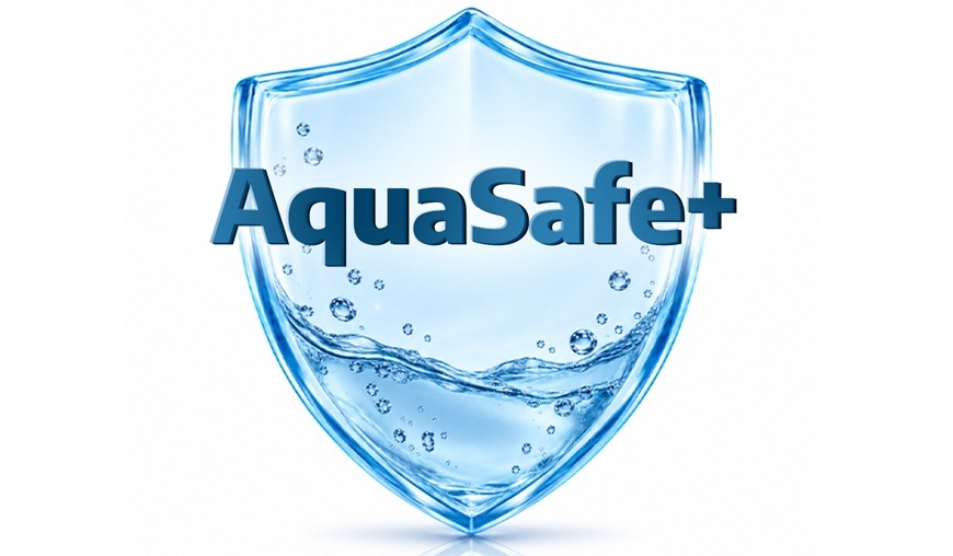 Pračka Beko AWGB 1012S/PRO stříbrná Logo AquaSafe+.
