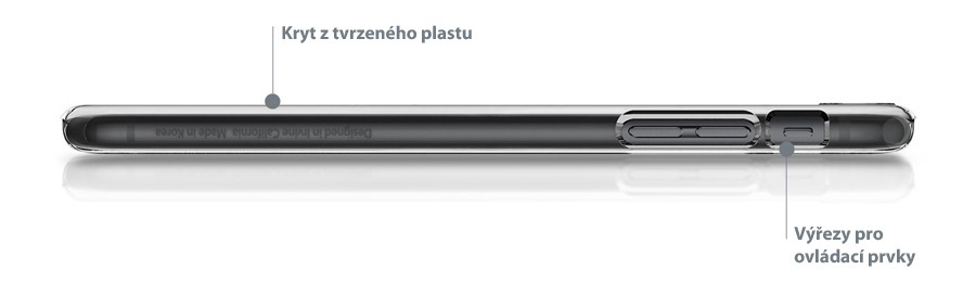 Kryt na mobil Spigen Thin Fit Apple iPhone 8 černý Kryt na mobil Spigen Thin Fit Apple iPhone 8 černý