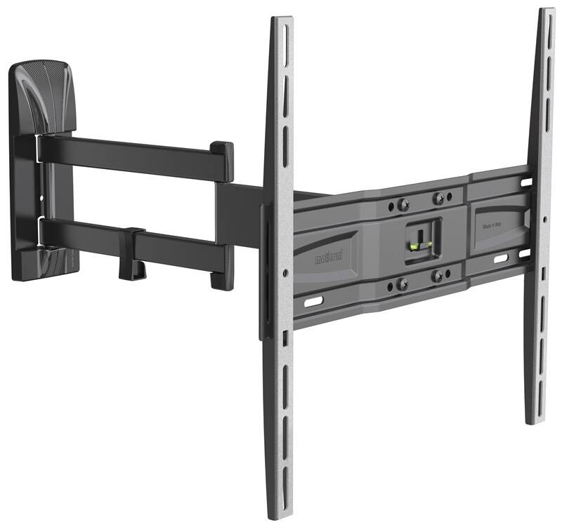 Držák TV Meliconi SlimStyle Plus 400 SDR, polohovatelný pro ůhlopříčky 40" do 80", nosnost 30 kg černý