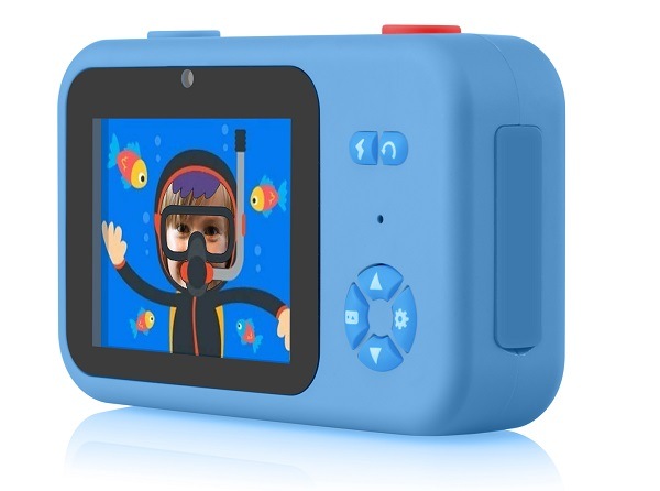 Digitální fotoaparát GoGEN DECKO FOTO modrý Dětský fotoaparát GoGEN Déčko, efekty