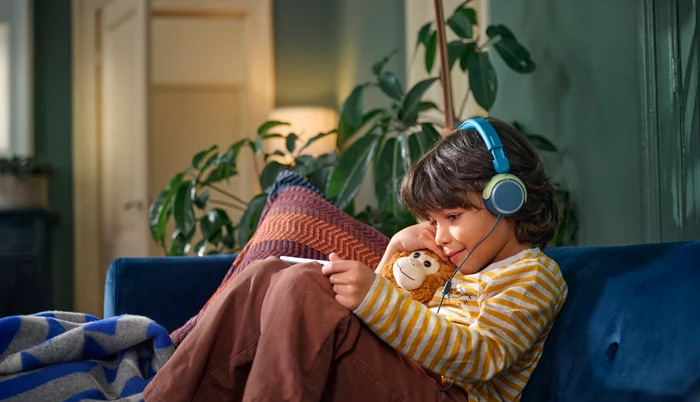 Sluchátka Philips TAK2000CT, dětská modrá/zelená Philips TAK2000CT, modrá/zelená