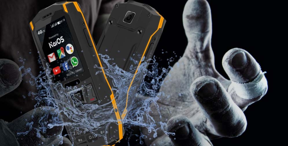 Mobilní telefon Aligator K50 eXtremo černý/červený Mobilní telefon Aligator K50 eXtremo černý/červený