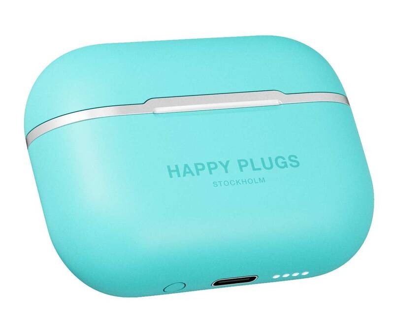Sluchátka Happy Plugs Hope tyrkysová