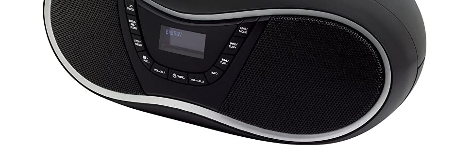 Radiopřijímač DAB+/CD Soundmaster SCD1990SW černý