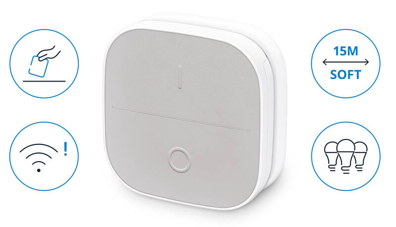 Ovladač WiZ Portable Button šedé/bílé Ovladač WiZ Portable Button šedé/bílé