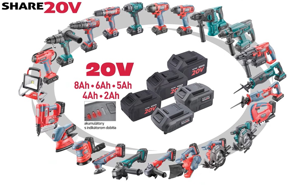Přímočará pila Extol Premium 8891824 20V Li-ion, 2000mAh (s baterií) Přímočará pila Extol Premium 8891824 20V Li-ion, 2000mAh (s baterií)