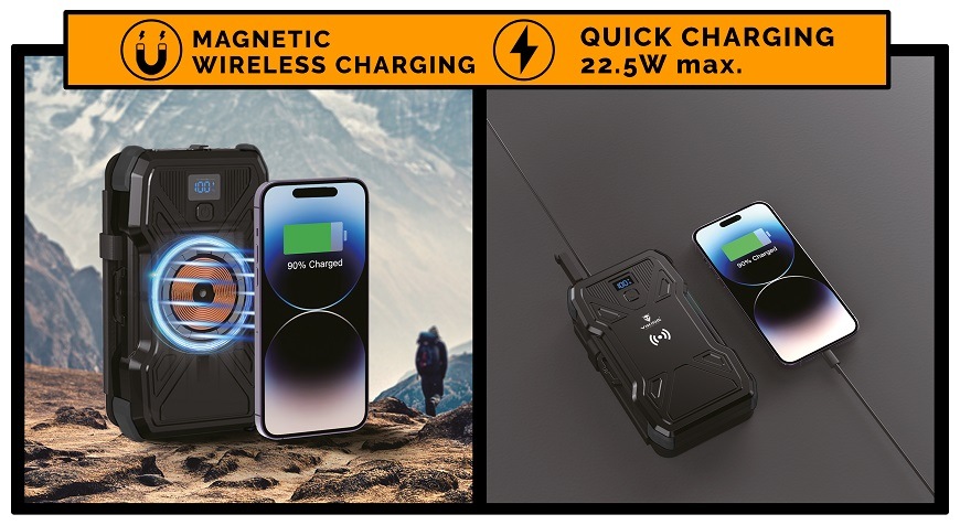 Powerbanka Viking TYR III, 30 000mAh černá