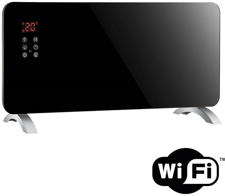 Teplovzdušný konvektor Solight KP01WIFI černý