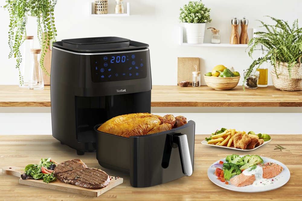 Fritéza horkovzdušná Tefal FW201815 Easy Fry & Steam 3v1 černá Tefal FW201815 Easy Fry Grill & Steam