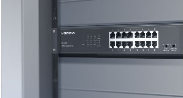 Switch Mercusys MS116GS, 16 port, Gigabit černý Switch Mercusys MS116GS, 16 port, Gigabit černý