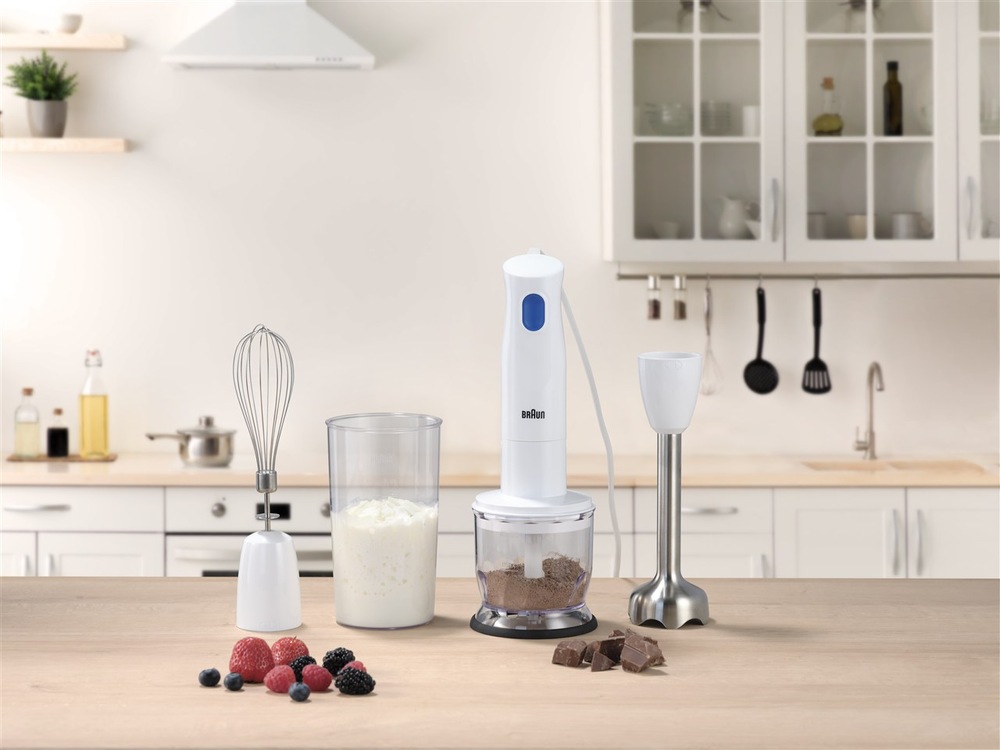 Ponorný mixér Braun MultiQuick 1 MQ10.202MWH bílý Ponorný mixér Braun MQ10.202MWH MultiQuick 1 má mixovací nohu z nerezové oceli