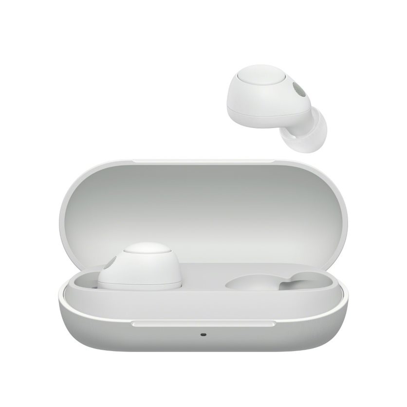 Sony WF-C700N, bílá, bezdrátová sluchátka bluetooth