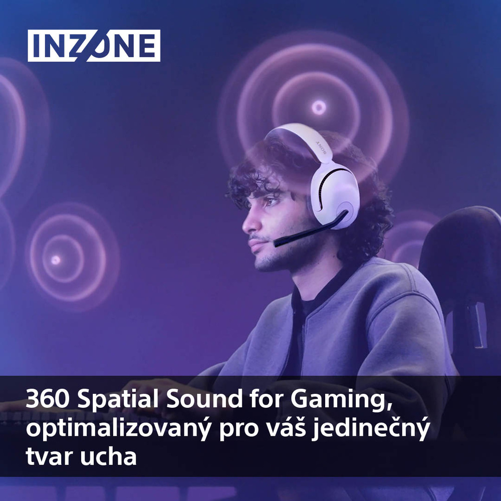 Headset Sony Inzone H5 bílý Sony Inzone H5, bílá