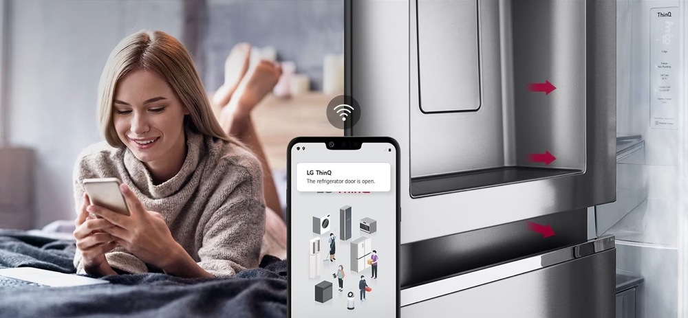 Americká lednice LG GSLE91MBAB nerez