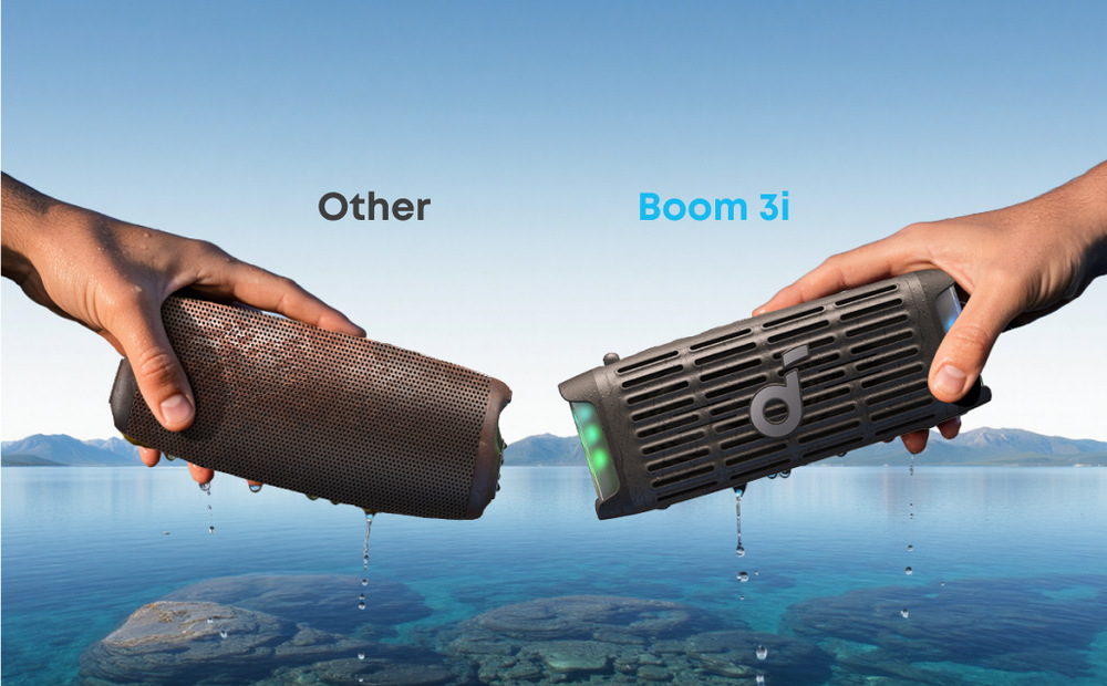 Přenosný reproduktor Anker Soundcore Boom 3i hnědý Přenosný reproduktor Anker Soundcore Boom 3i hnědý