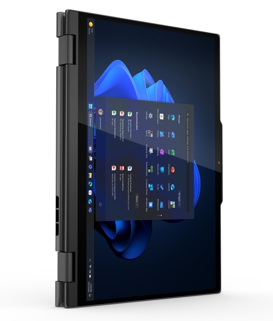 Notebook Lenovo ThinkPad T14s 2-in-1 Gen 1 černý Notebook Lenovo ThinkPad T14s 2-in-1 otočený na tablet