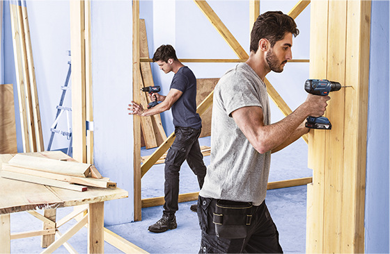 Aku vrtačka Bosch Professional GSB180-LI+2x2.0+case 0.601.9F8.307 (s baterií)