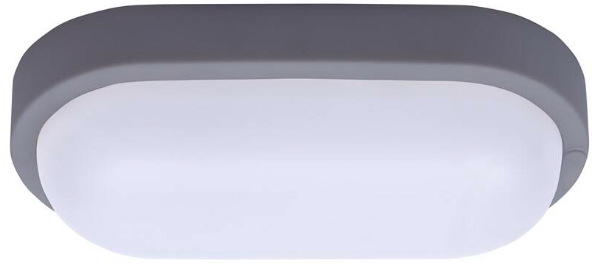 Stropní svítidlo Solight oválné, 20W, 1500lm, 4000K, IP54 - šedé
