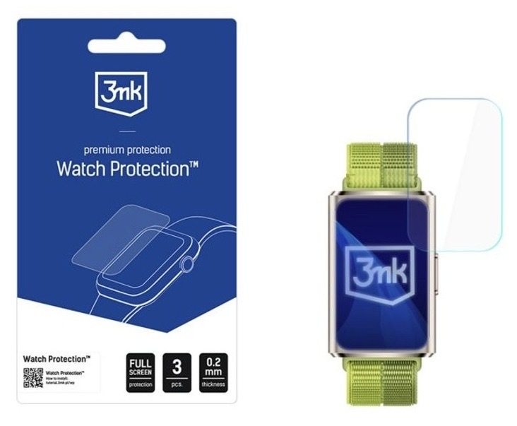 Hybridní ochranné sklo 3mk na Huawei Band 11 Pro, průhledná barva