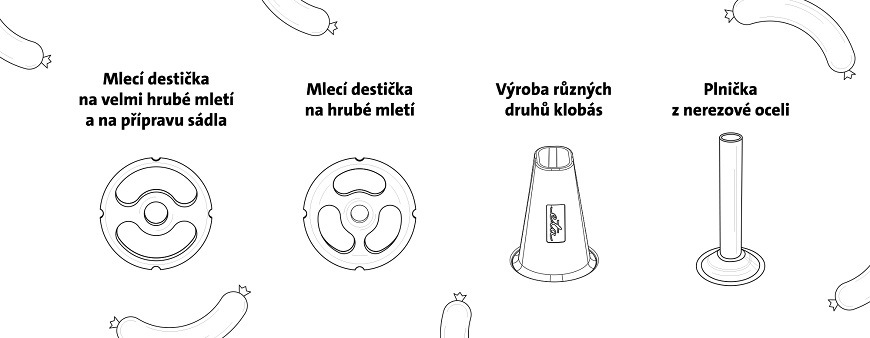 Nástavec na přípravu klobásek ETA 0028 91020 Nástavec na přípravu klobásek ETA 0028 91020