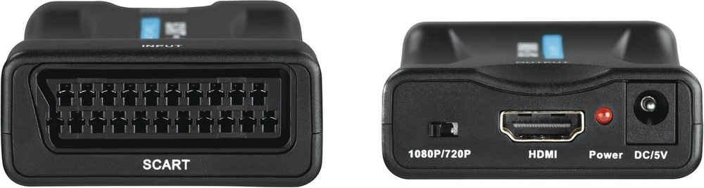 Redukce Hama AV převodník SCART na HDMI černá Redukce Hama AV převodník SCART na HDMI (121775) černá