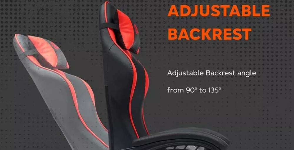 Opěrku zad lze u židle Canyon Core nastavit až do 135°