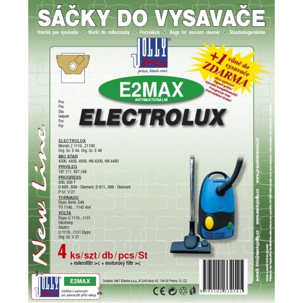 Sáčky Jolly do vysavače Electrolux, snadná výměna