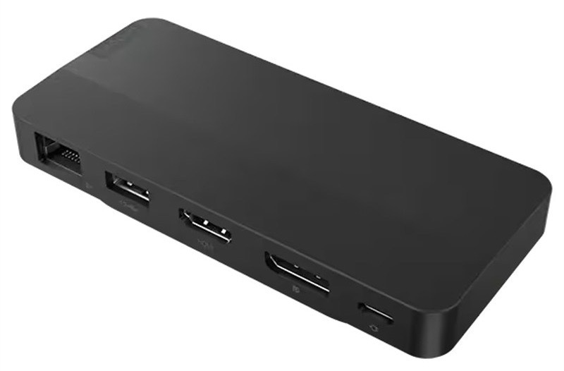 Dokovací stanice Lenovo s podporou Plug & Play, černá barva