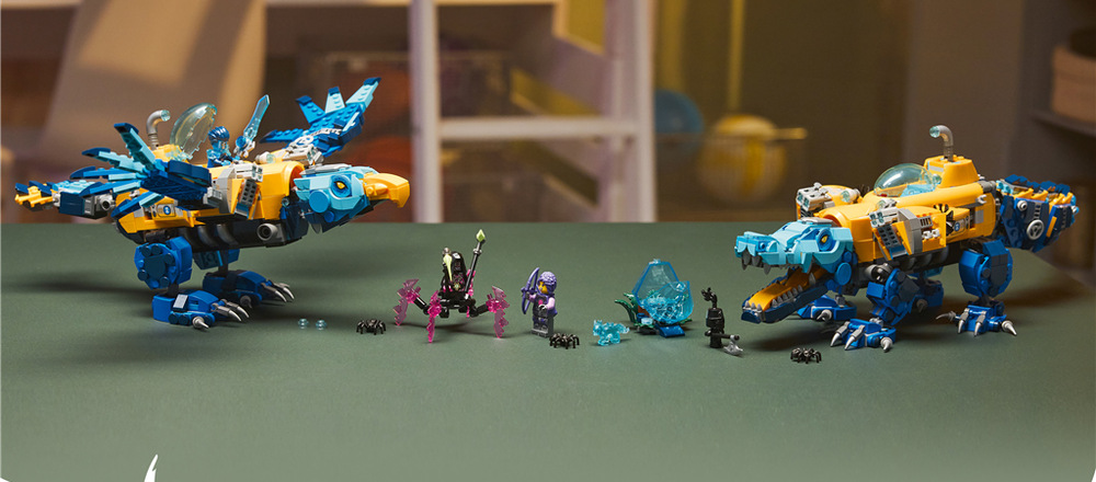 Stavebnice LEGO® DREAMZzz™ 71512 Krokodýlí ponorka Logan, Zoey a Arika vyrážejí s pavouky, pokladovým stvořením a tajnou výbavou na nebezpečné mise.