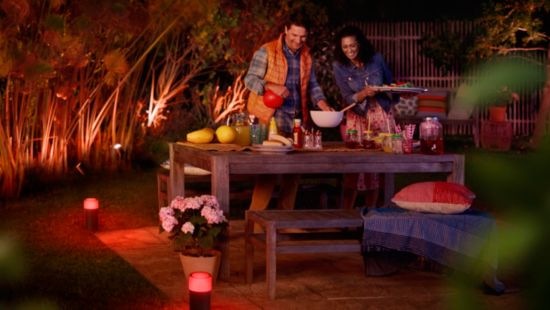 Venkovní svítidlo Philips Hue Calla Large White and Color Ambiance, bez zdroje černé
