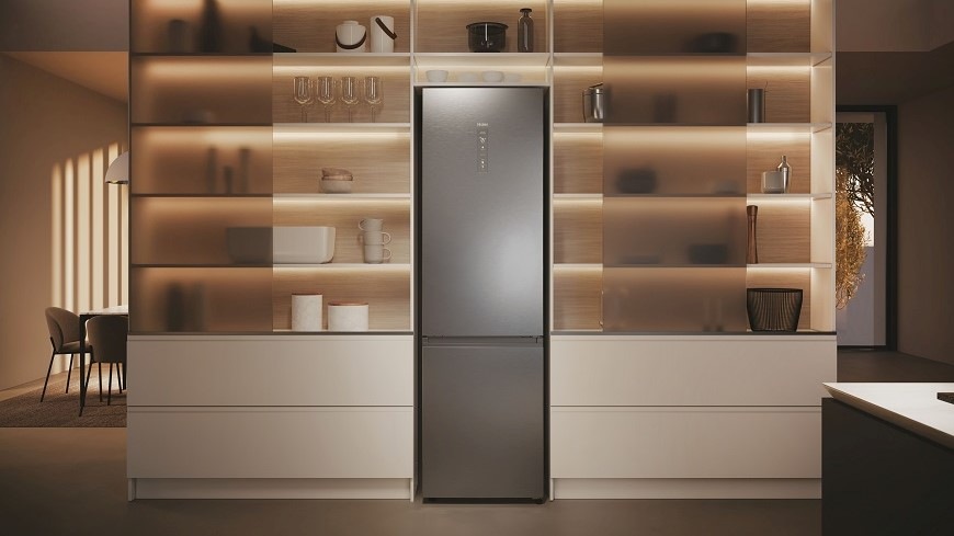 Chladnička s mrazničkou Haier HDPW5620CNPK nerez Chladnička s mrazničkou Haier HDPW5620CNPK nerez