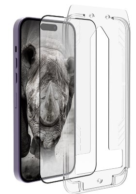 Tvrzené sklo RhinoTech 2.5D na Apple iPhone 13/13 Pro/14 + samoaplikátor