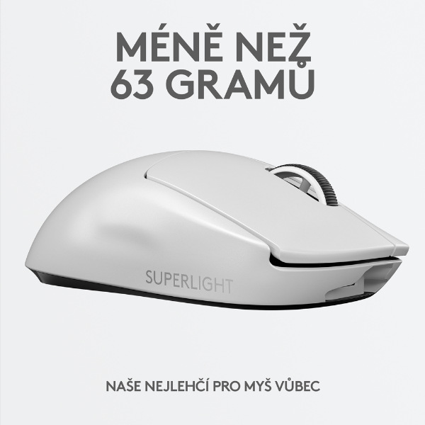 Myš Logitech Gaming PRO X Superlight bílá Myš Logitech Gaming PRO X Superlight bílá