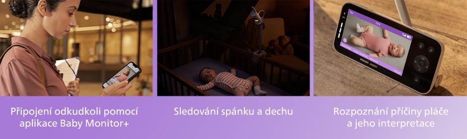 Dětská elektronická chůva Philips SCD973/26 Avent Premium