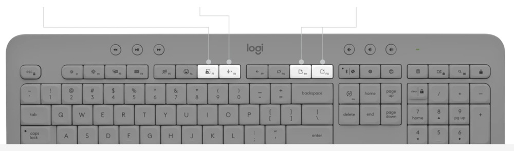 Klávesnice Logitech Signature K650, CZ/SK šedá Klávesnice Logitech Signature K650, CZ/SK šedá