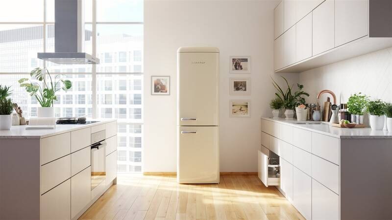 Chladnička Gorenje ONRK619DCL, slonová kost