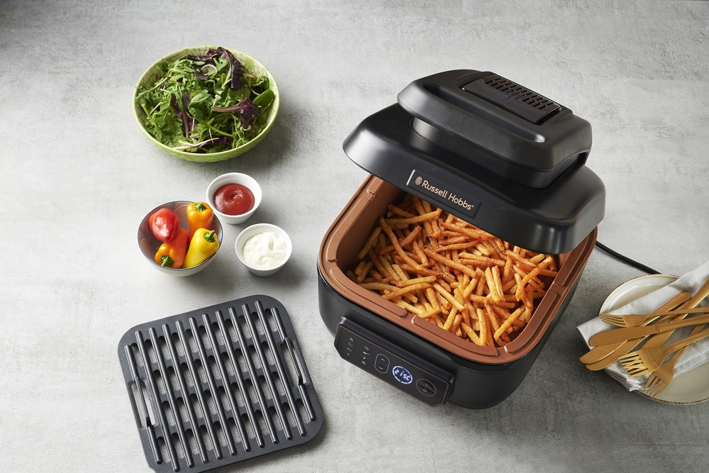 Multifunkční hrnec RUSSELL HOBBS 26520-56 SatisFry Air&Grill Multi, 5,5 l černý Multifunkční hrnec RUSSELL HOBBS 26520-56 SatisFry Air&Grill Multi, 5,5 l černý