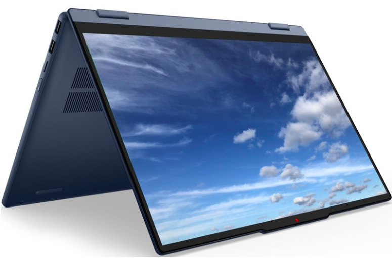 Modrý notebook Lenovo IdeaPad 5 2-in-1 15AHP11 R5-230 s 15,3″ displejem v režimu stanu