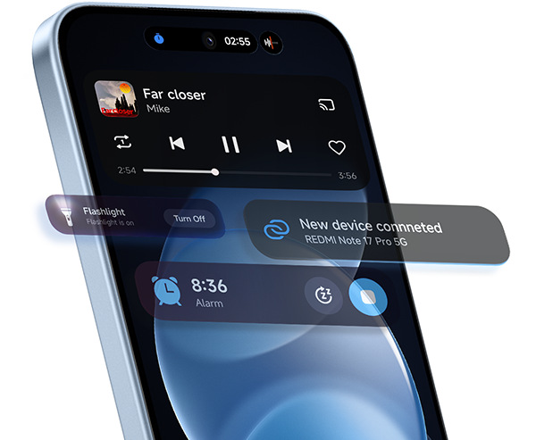 Mobilní telefon Xiaomi Redmi Note 17 Pro 5G 6 GB / 256 GB fialový REDMI Note 17 Pro 5G pohání systém HyperOS
