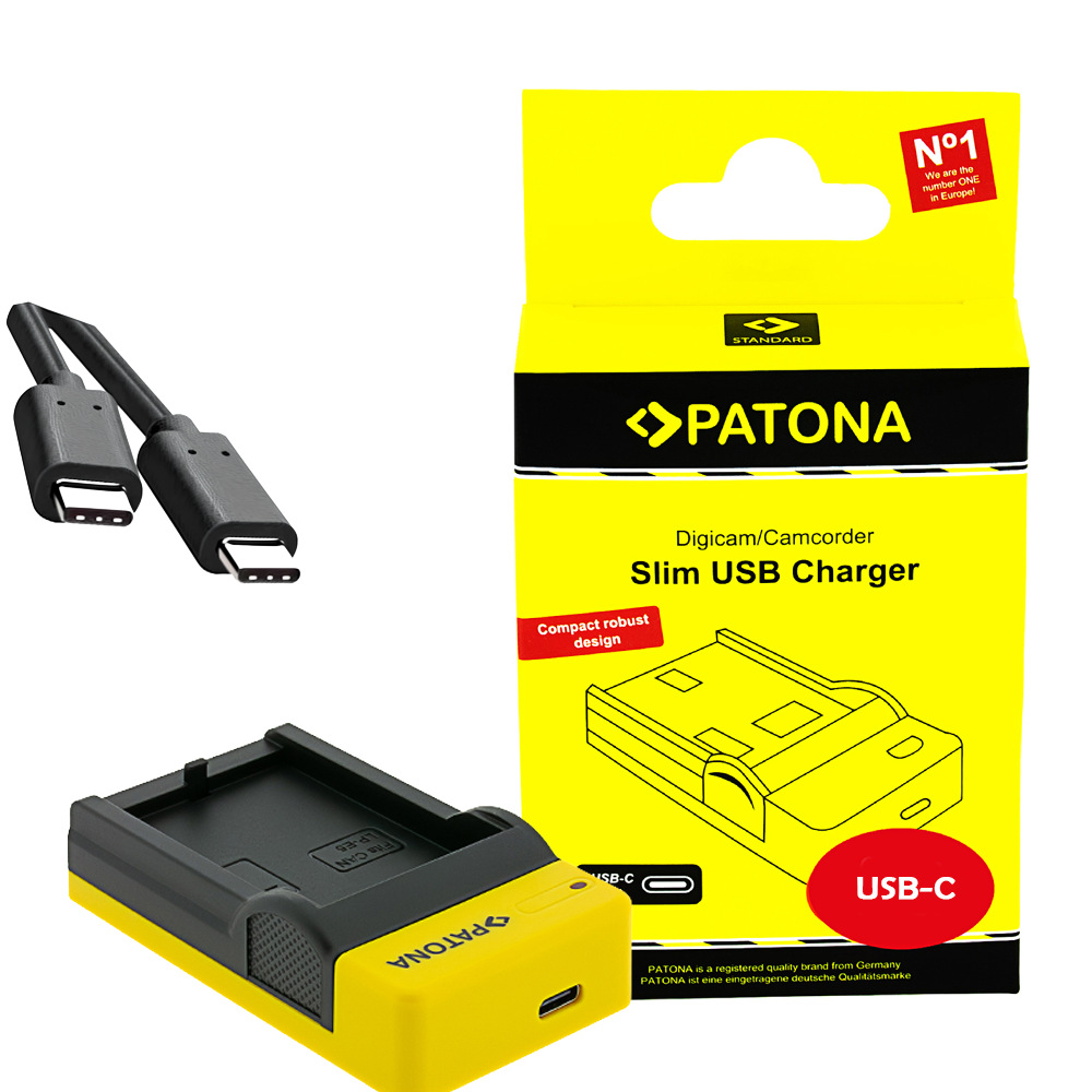 PATONA Slim USB-C Charger EN-EL12/NP-FM500H (Nikon) 