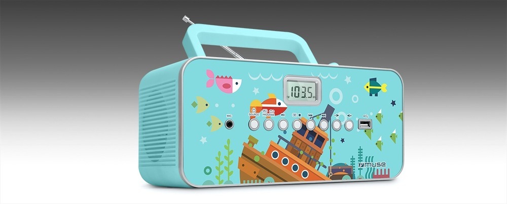 Radiopřijímač s CD MUSE M-29KB modrý