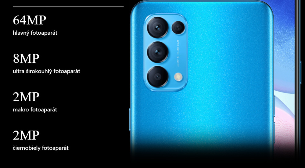 Mobilní telefon Oppo Reno5 5G černý