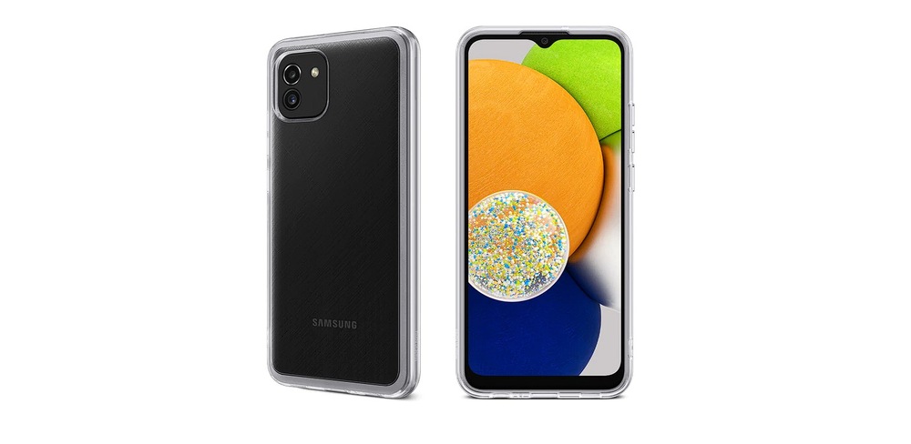 Kryt na mobil Samsung Galaxy A03 průhledný