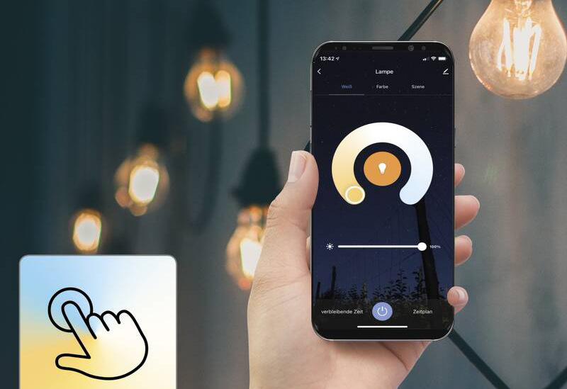 Chytrá žárovka Hama SMART WiFi LED Filament retro E27, 7 W