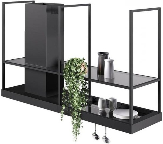 Odsavač par Faber T-SHELF BK MATT A180 černý Faber T-SHELF BK MATT A180, černá