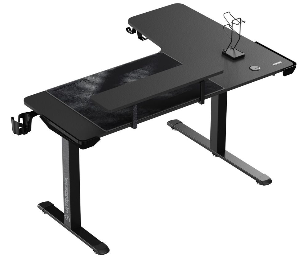 Herní stůl ULTRADESK WINGER černý Herní stůl ULTRADESK WINGER - černý