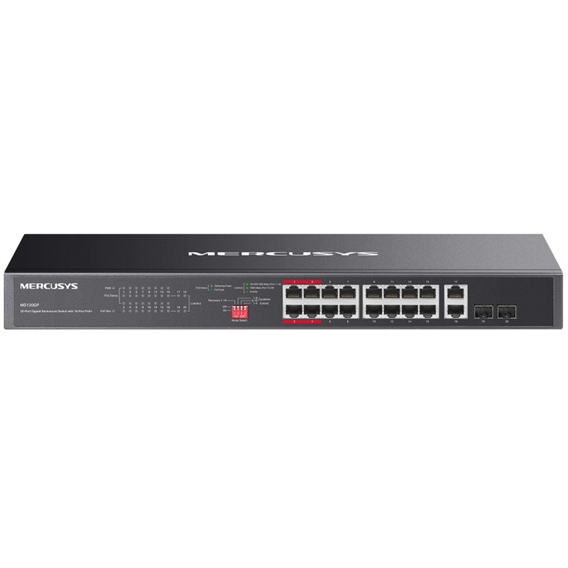 Switch Mercusys MS120GP černý